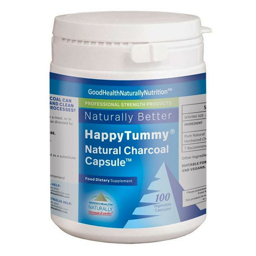 Happy Tummy - 100 Charcoal Capsules