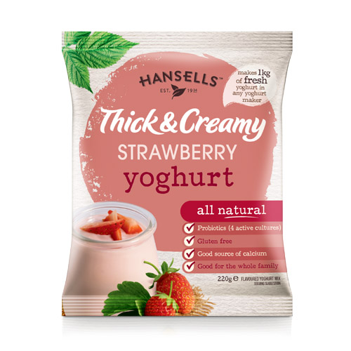 Thick & Creamy Strawberry Yoghurt